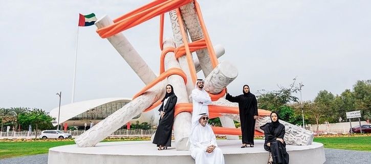 Union of Artists: 5 Emirati artists created a giant public sculpture commissioned by Dubai Culture in collaboration with Art Dubai