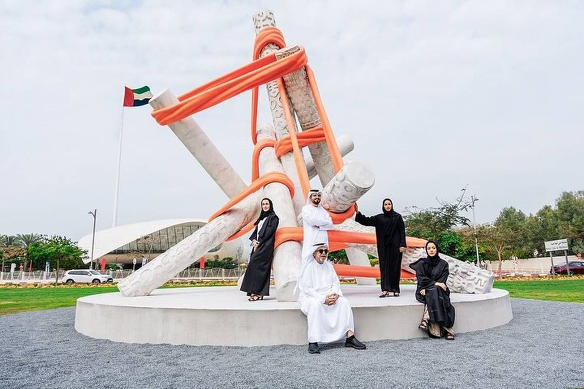 Union of Artists: 5 Emirati artists created a giant public sculpture commissioned by Dubai Culture in collaboration with Art Dubai