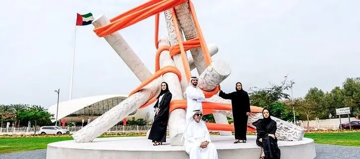 Union of Artists: 5 Emirati artists created a giant public sculpture commissioned by Dubai Culture in collaboration with Art Dubai