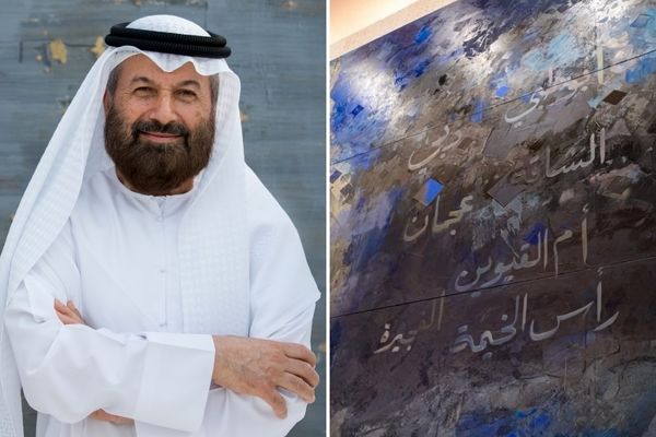 Abdul Qader Al Rais dedicates an artwork to the union of the seven Emirates