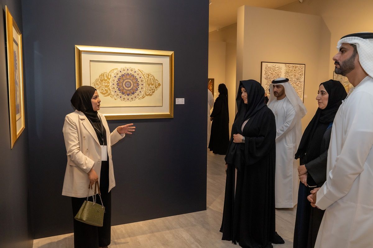 Dubai Calligraphy Biennale was opened with Sheikha Latifa and Sheikh Hamdan | Video