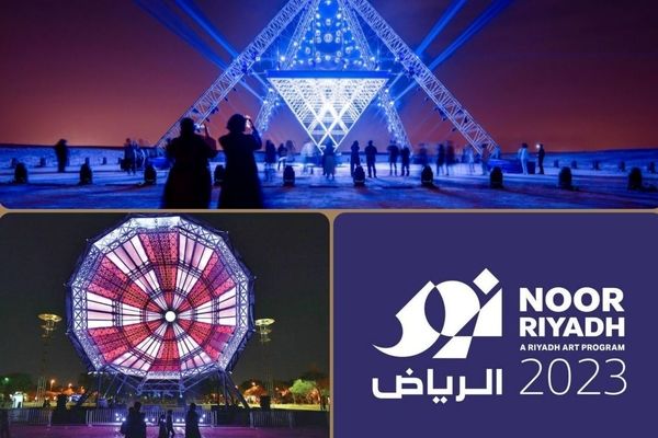 Which artists are present at Noor Riyadh 2023?