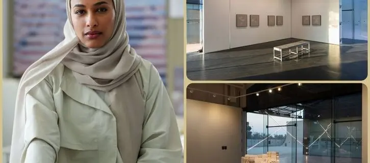 Asma Belhamar has presented the works inspired by the UAE’s architectural history at 421 - Photos