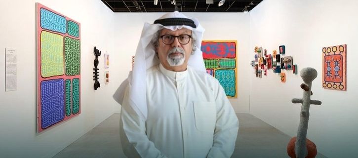 Mohamed Ahmed Ibrahim with Lawrie Shabibi at Abu Dhabi Art 2023 | Photos