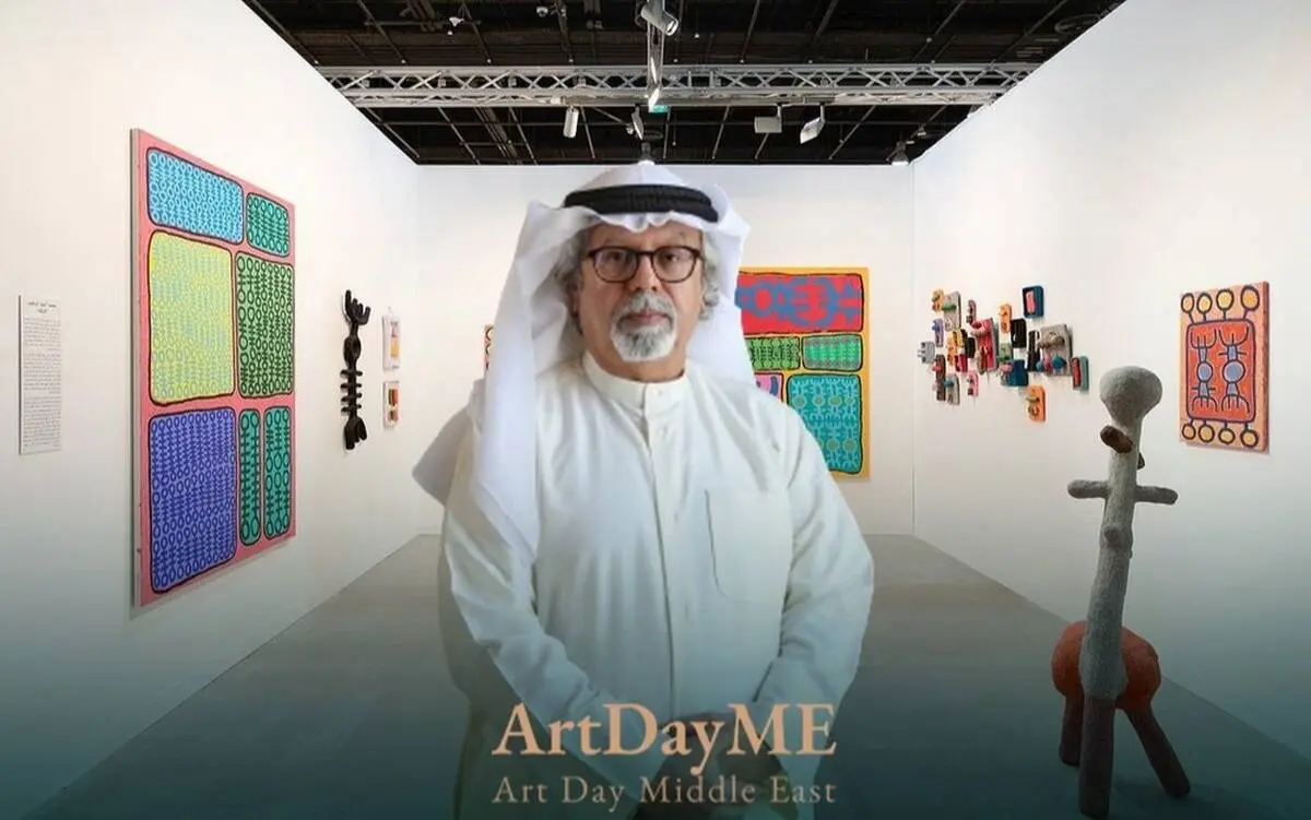 Mohamed Ahmed Ibrahim with Lawrie Shabibi at Abu Dhabi Art 2023 | Photos