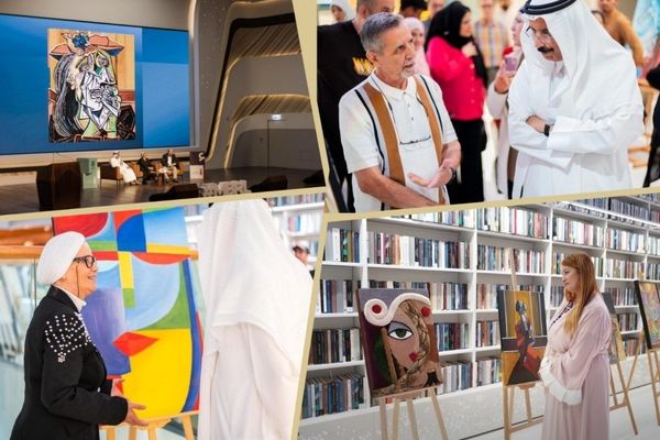 Mohammed Ahmed Al Murr opens the 'Picasso Days' exhibition at Mohammed Bin Rashid Al Maktoum Library