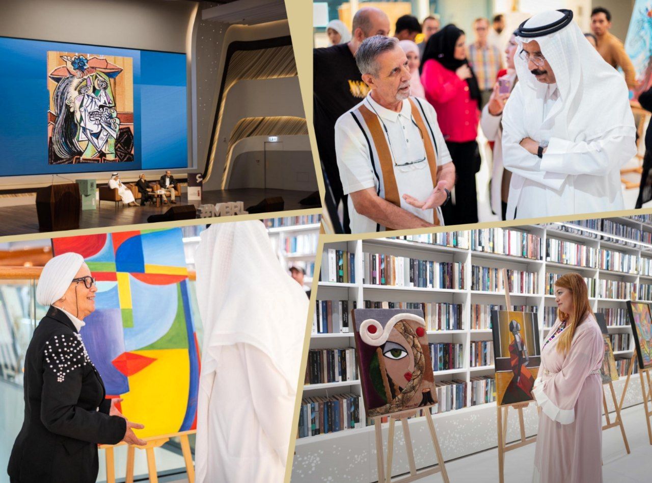 Mohammed Ahmed Al Murr opens the 'Picasso Days' exhibition at Mohammed Bin Rashid Al Maktoum Library