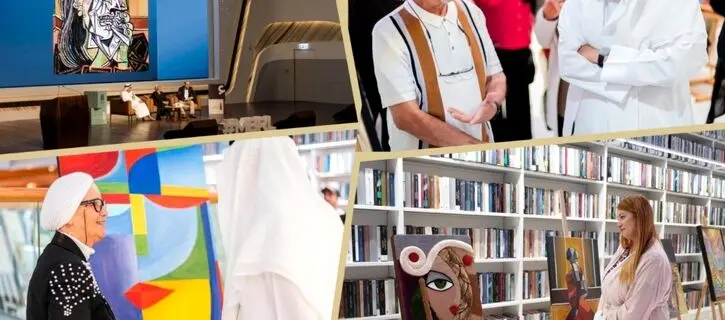Mohammed Ahmed Al Murr opens the 'Picasso Days' exhibition at Mohammed Bin Rashid Al Maktoum Library