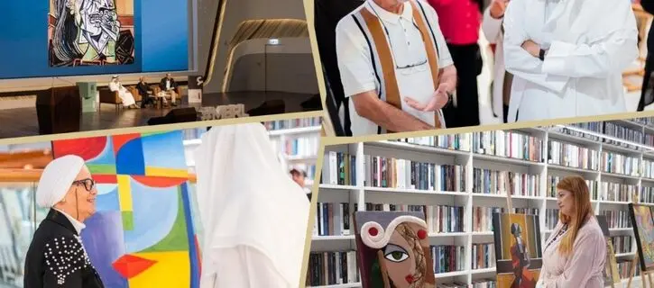 Mohammed Ahmed Al Murr opens the 'Picasso Days' exhibition at Mohammed Bin Rashid Al Maktoum Library