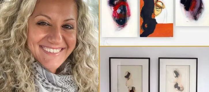 Watch: Salwa Zeidan's 'Minimalist Journey' exhibition at Iyad Qanazea Gallery