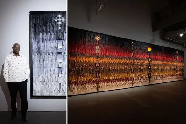 Watch: ‘Sambadio’ exhibition by Abdoulaye Konaté at Efiɛ Gallery
