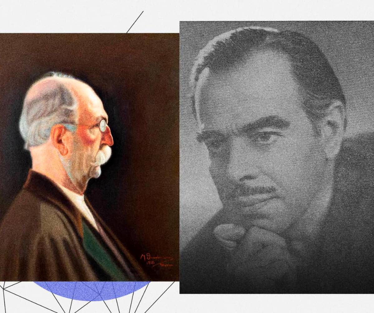 A Century-Old Painting of Kamal-ol-Molk by Markar Gharabegian in Raha Gallery Collection