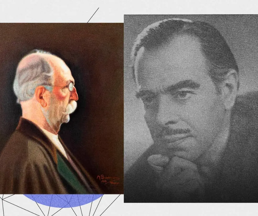 A Century-Old Painting of Kamal-ol-Molk by Markar Gharabegian in Raha Gallery Collection