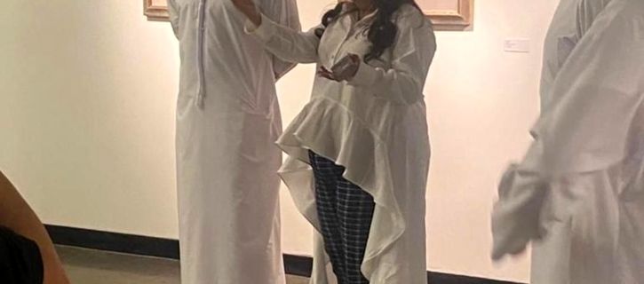 Salem bin Khalid Al Qassimi visited 1x1artgallery Dubai 