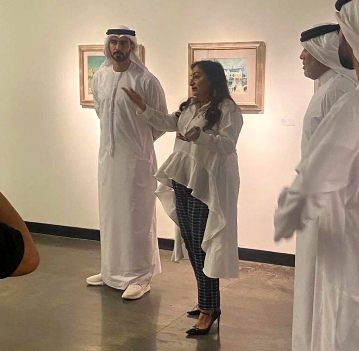 Salem bin Khalid Al Qassimi visited 1x1artgallery Dubai 