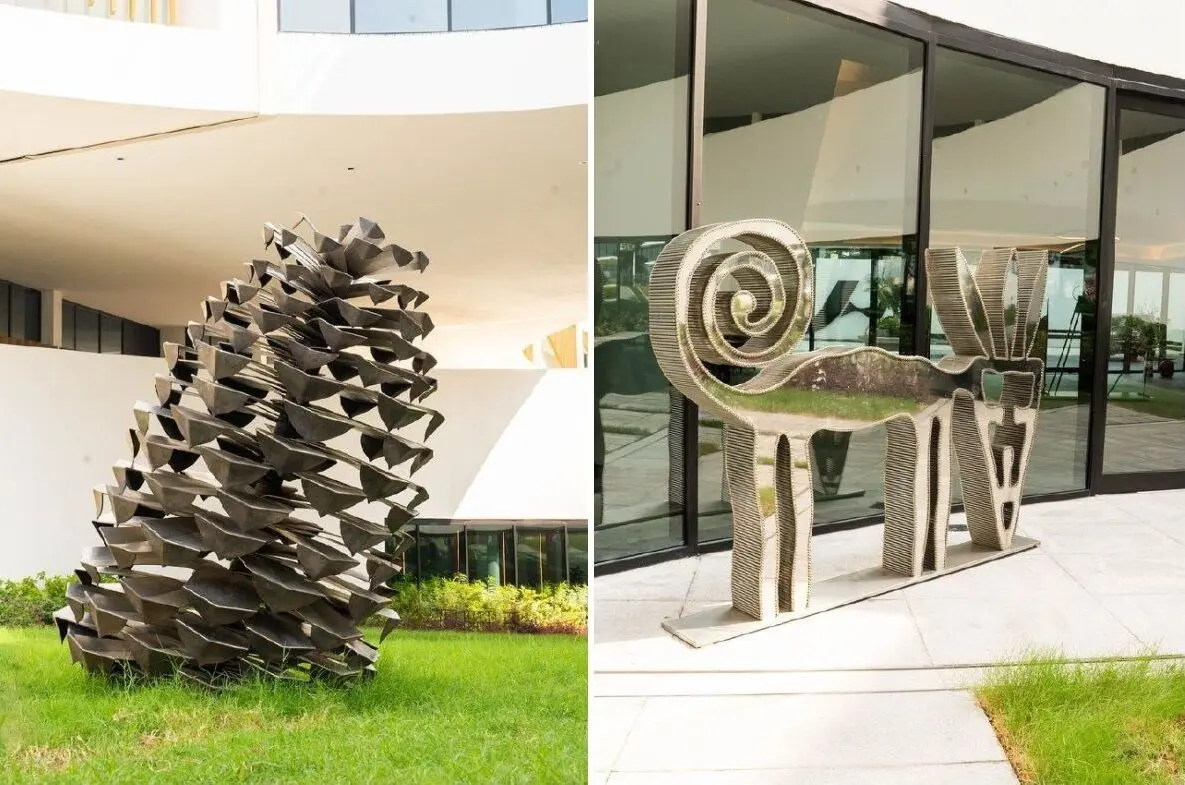 A look at the latest sculptures at the HUNA Sculpture Park