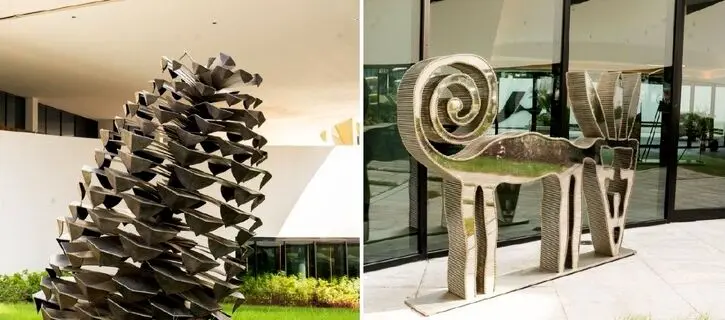 A look at the latest sculptures at the HUNA Sculpture Park
