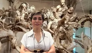 Vohu-Manah (Vohuman) in Bundahishn by Elham Fallahi :The Wounded Guardian of Waters, Raha Gallery Collection