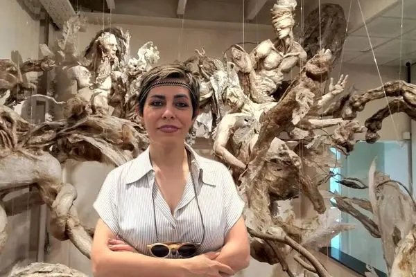 Vohu-Manah (Vohuman) in Bundahishn by Elham Fallahi :The Wounded Guardian of Waters, Raha Gallery Collection