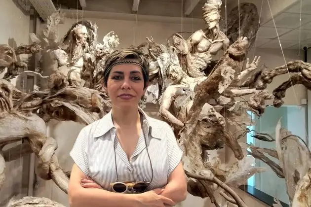 Vohu-Manah (Vohuman) in Bundahishn by Elham Fallahi :The Wounded Guardian of Waters, Raha Gallery Collection