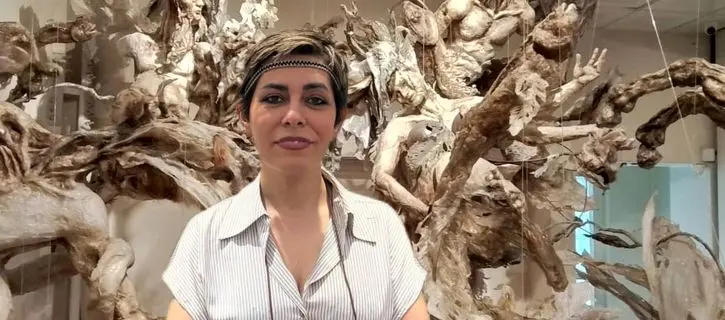 Vohu-Manah (Vohuman) in Bundahishn by Elham Fallahi :The Wounded Guardian of Waters, Raha Gallery Collection