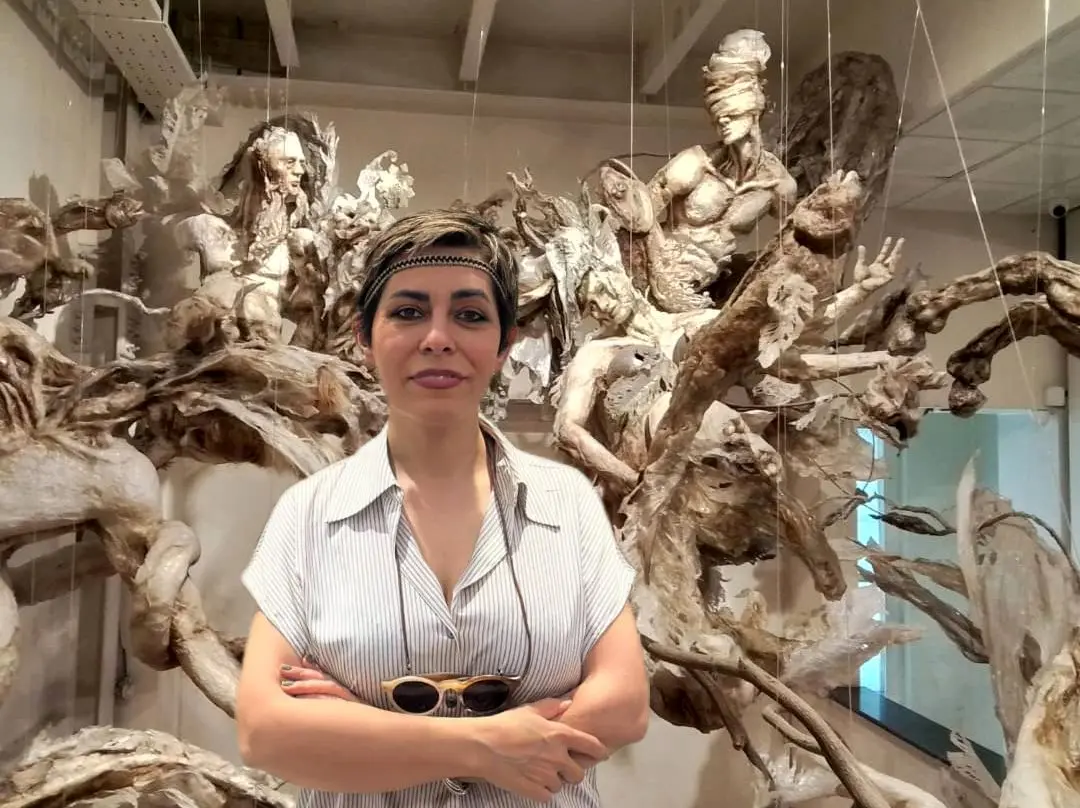 Vohu-Manah (Vohuman) in Bundahishn by Elham Fallahi :The Wounded Guardian of Waters, Raha Gallery Collection