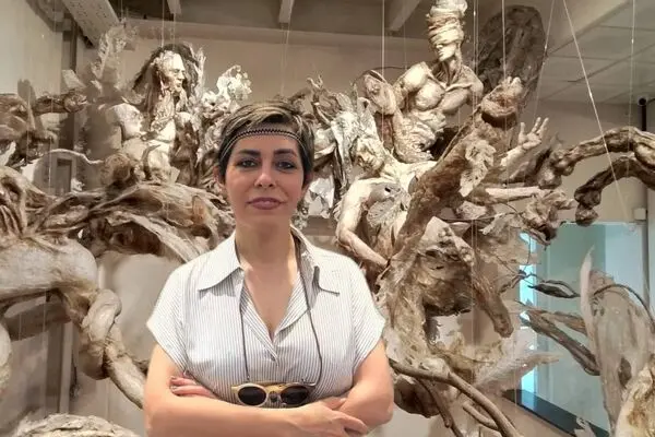 Vohu-Manah (Vohuman) in Bundahishn by Elham Fallahi :The Wounded Guardian of Waters, Raha Gallery Collection