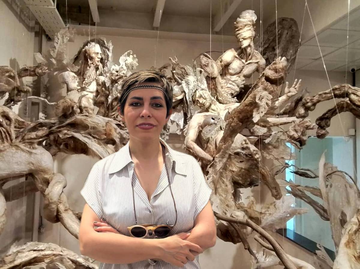 Vohu-Manah (Vohuman) in Bundahishn by Elham Fallahi :The Wounded Guardian of Waters, Raha Gallery Collection