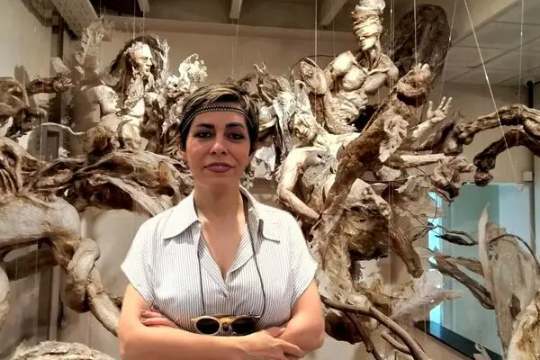 Vohu-Manah (Vohuman) in Bundahishn by Elham Fallahi :The Wounded Guardian of Waters, Raha Gallery Collection