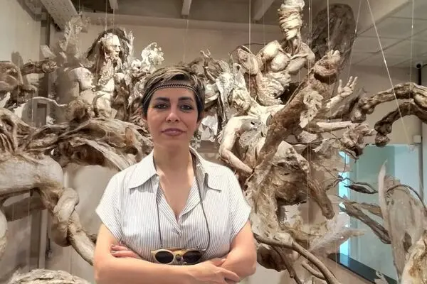 Vohu-Manah (Vohuman) in Bundahishn by Elham Fallahi :The Wounded Guardian of Waters, Raha Gallery Collection