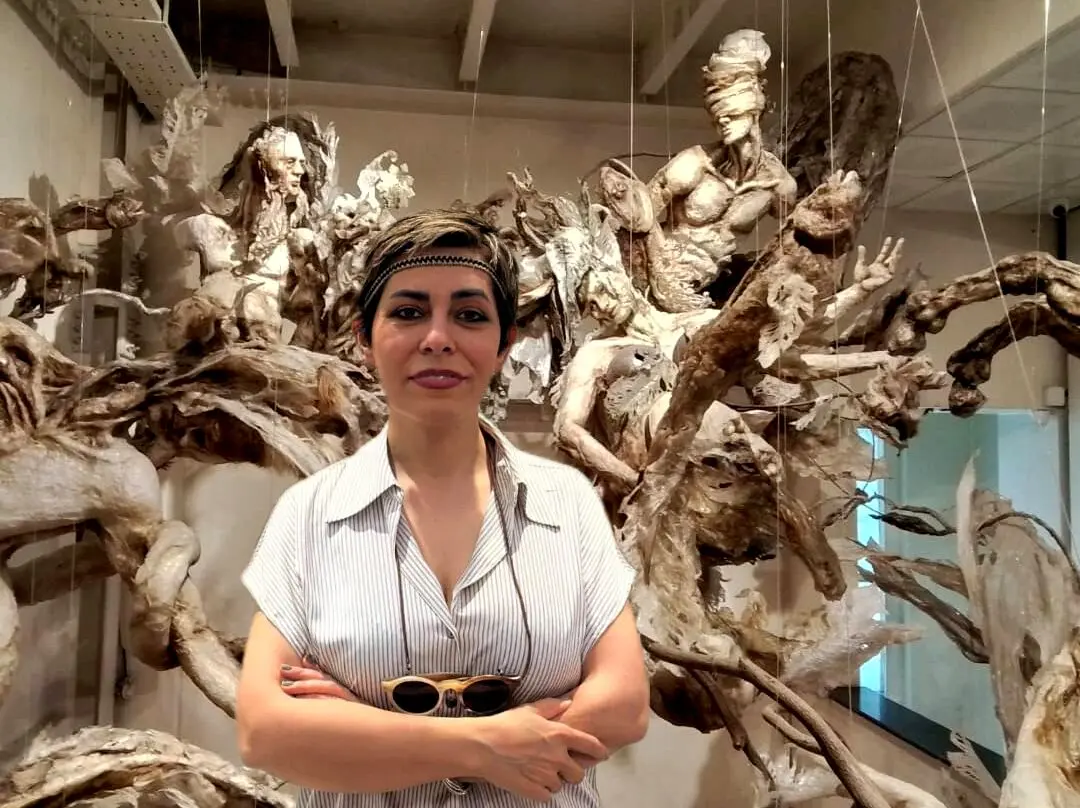 Vohu-Manah (Vohuman) in Bundahishn by Elham Fallahi :The Wounded Guardian of Waters, Raha Gallery Collection
