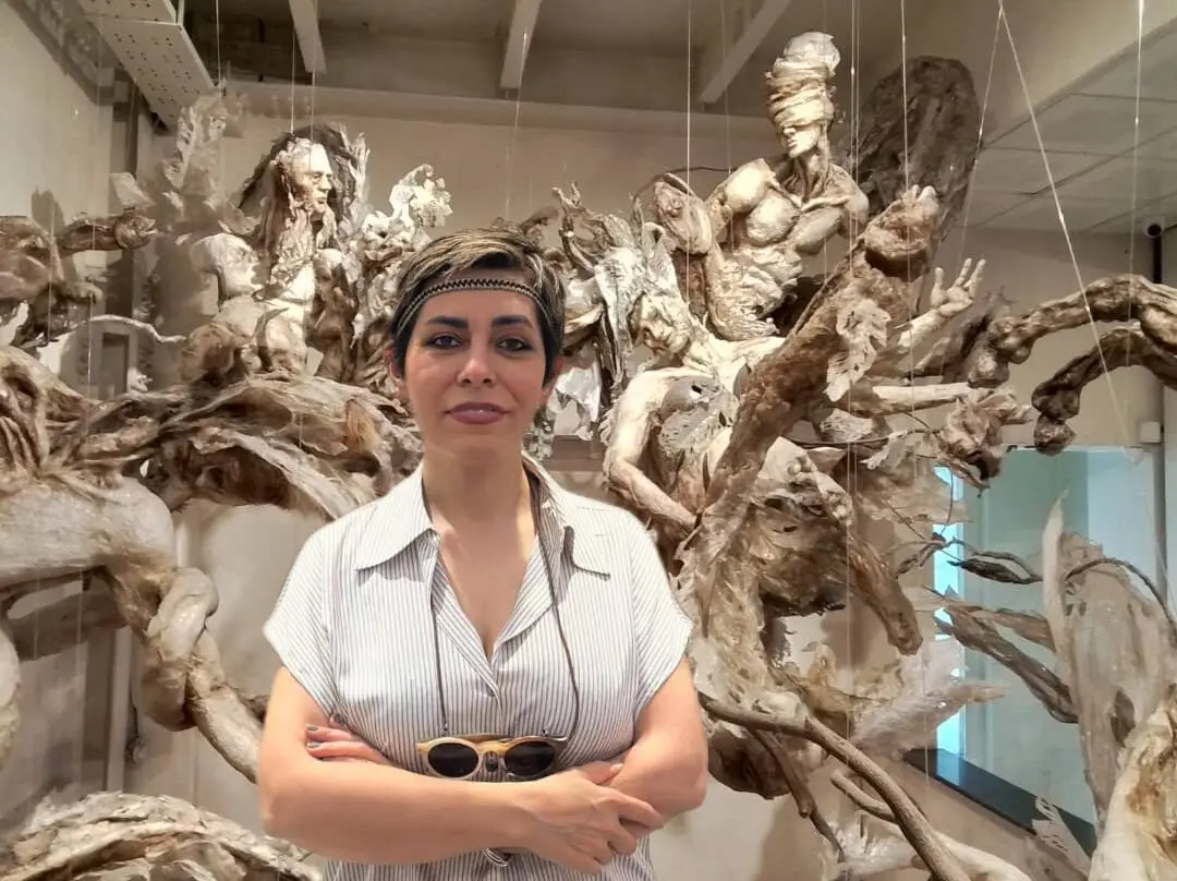 Vohu-Manah (Vohuman) in Bundahishn by Elham Fallahi :The Wounded Guardian of Waters, Raha Gallery Collection