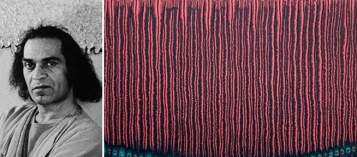A look at the single artwork by Sohan Qadri at 1X1 Art Gallery, Alserkal Avenue 