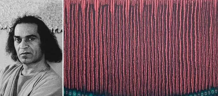 A look at the single artwork by Sohan Qadri at 1X1 Art Gallery, Alserkal Avenue 