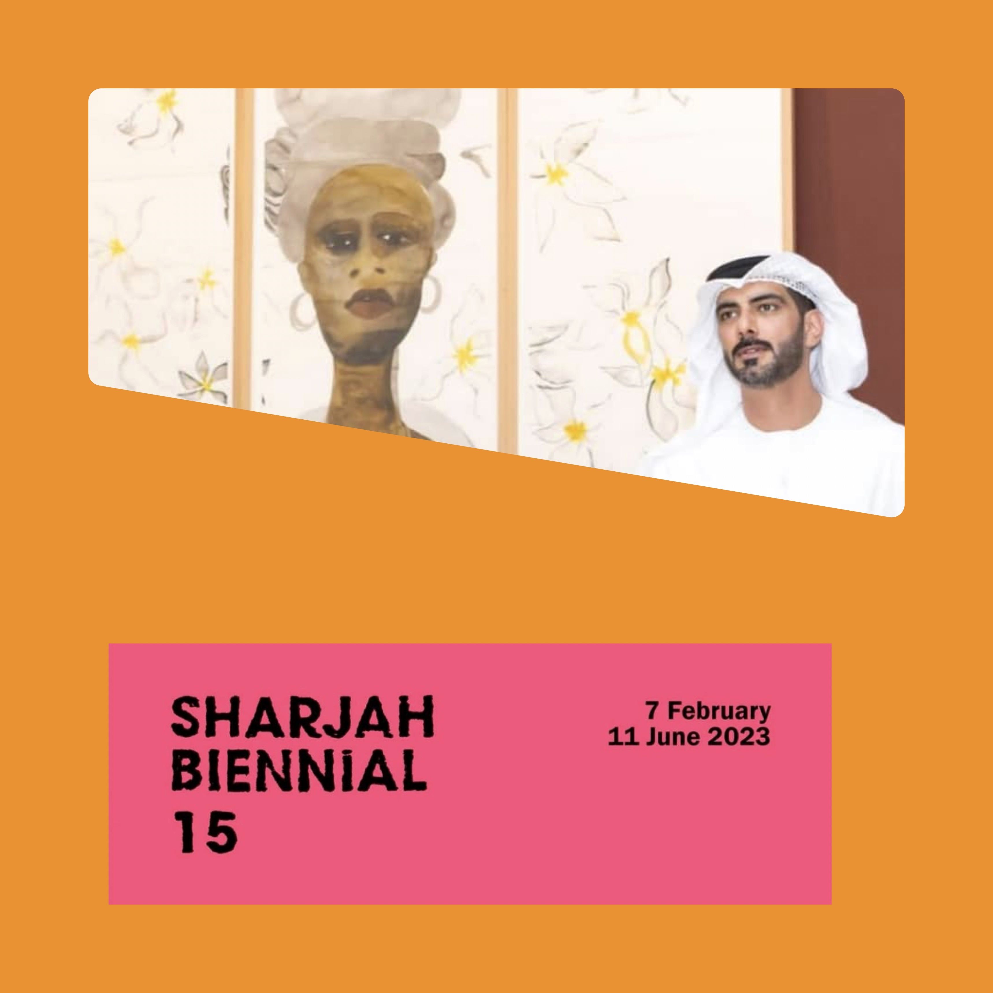 Sheikh Salem Al Qasimi visited Sharjah Biennial 15 