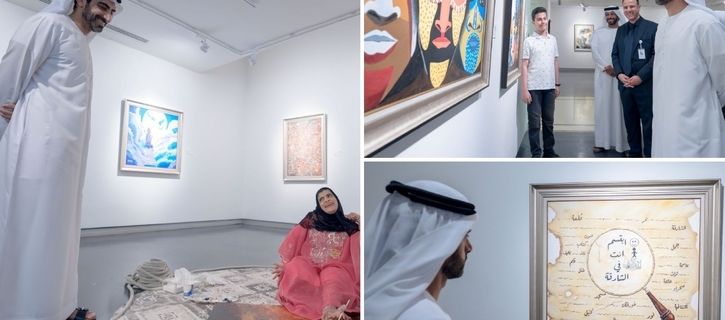 Salem bin Abdulrahman opens “I Am Here” art exhibition at Sharjah Art Museum
