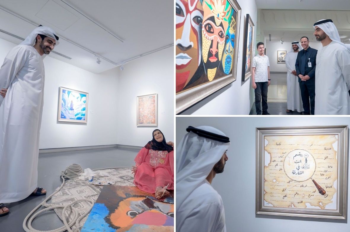 Salem bin Abdulrahman opens “I Am Here” art exhibition at Sharjah Art Museum