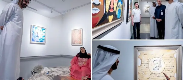 Salem bin Abdulrahman opens “I Am Here” art exhibition at Sharjah Art Museum