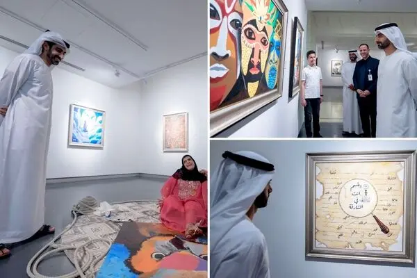 Salem bin Abdulrahman opens “I Am Here” art exhibition at Sharjah Art Museum