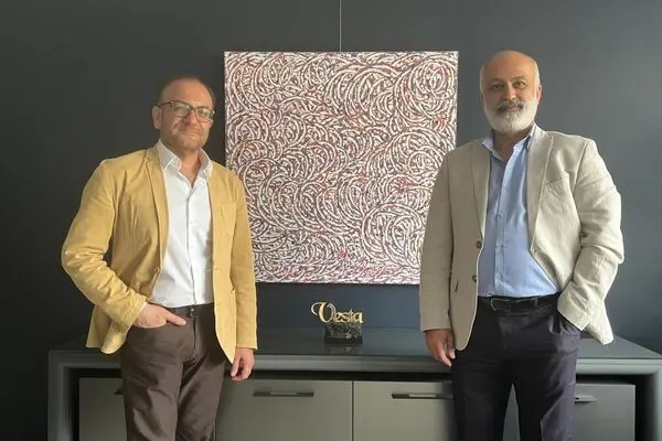 Hamidreza Shafiei and Behdad Najafi’s Abstract-Arabesque Painting