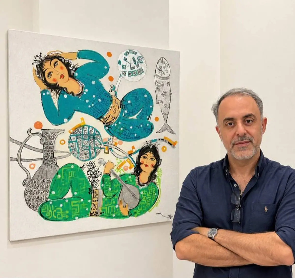 Mehrdad Fallah: An Aesthetic Re-reading of Painting, from Figuration and Line to Cultural Memory